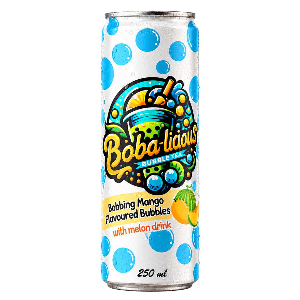 Bobalicious Mango and Melon bubble tea 250ml can